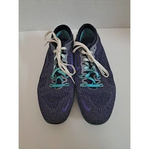 Nike Free 5.0 Shoes Size 8.0 Purple Teal EUC sneaker Aqua Blue Women’s Running